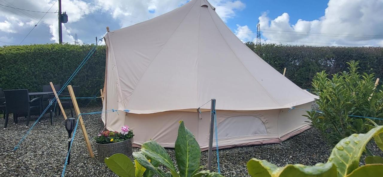 B&B Glamping Bell Tents At The Ring Pub Gwredog Exterior photo